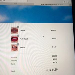 Jeffree Star “ GEMINI “ liquid lipstick